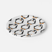 かわいいペンギンの漫画 ペーパープレート (アングル)