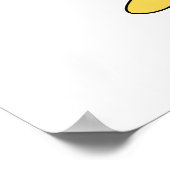 かわいいペンギンの漫画。 ポスター (角)