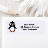 かわいいペンギンの漫画 ラベル (インサイチュ)