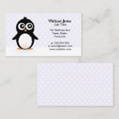 かわいいペンギンの漫画 名刺 (正面/裏面)