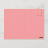 かわいいペンギンの甘いカラフルの花の赤ちゃんシャワーキッド ポストカード (裏面)