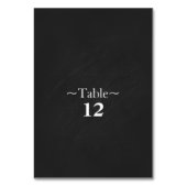 かわいいペンギンの結婚式のテーブル数 テーブルナンバー (裏面)