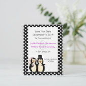 かわいいペンギンの結婚式 Save the Date 発表 セーブザデート (スタンド正面)