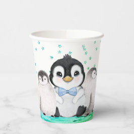 かわいいペンギンの誕生日  紙コップ
