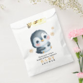 かわいいペンギンの赤ちゃんシャワー フェイバーバッグ (封をした状態)