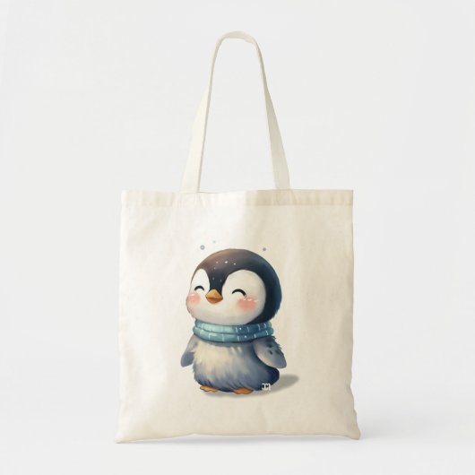 かわいいペンギンの赤ちゃん トートバッグ (正面)