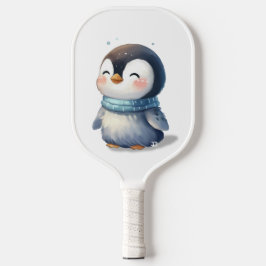 かわいいペンギンの赤ちゃん ピックルボールラケット