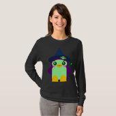 かわいいペンギンの魔女 Tシャツ (正面フル)