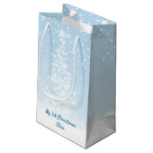 かわいいペンギンのbabayの第1クリスマス スモールペーパーバッグ (裏面アングル)