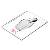 かわいいペンギンのTシャツの家族 ノートブック (左側)