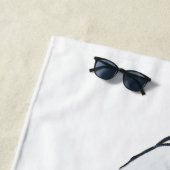 かわいいペンギンのTシャツの家族 ビーチタオル (インサイチュ)