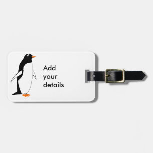 かわいいペンギンは、詳細を加えます ラゲッジタグ
