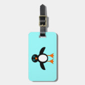 かわいいペンギンカスタムの荷物タグ ラゲッジタグ (正面縦)