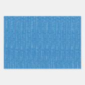 かわいいペンギンストライプとペンパターンの包装紙 ラッピングペーパーシート (正面2)