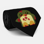 かわいいペンギンゾンビグルエソームホラー ネクタイ (ロール)