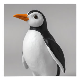 かわいいペンギンデザイン - 愛らしい冬の動物 フォトプリント           
