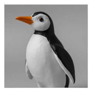かわいいペンギンデザイン - 愛らしい冬の動物 ポスター