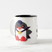 かわいいペンギンバンパイア ツートーンマグカップ (正面左)