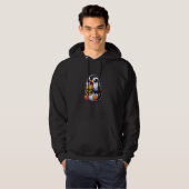 かわいいペンギンバーガー漫画ファストフードアート パーカ (正面フル)