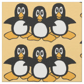 かわいいペンギンパターン ファブリック (クローズアップ)