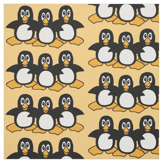 かわいいペンギンパターン ファブリック (見本)
