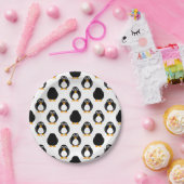 かわいいペンギンパターン ペーパープレート (パーティー)