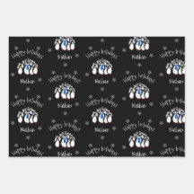 かわいいペンギンパーソナライズされたクリスマス