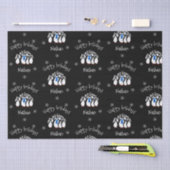 かわいいペンギンパーソナライズされたクリスマス 薄葉紙 (クラフト)