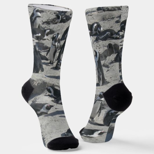 かわいいペンギンビーチクルーソックス ソックス (傾斜あり)