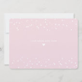 かわいいペンギンピンクヴィンテージバレンタインデーのカード カード (裏面)