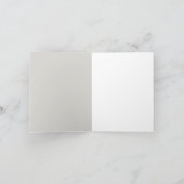 かわいいペンギンブルーグレー赤ちゃんシャワー サンキューカード (内部)