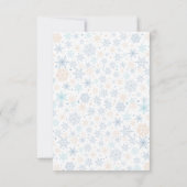 かわいいペンギンプリンセス誕生日Iベビーシャワー サンキューカード (裏面)