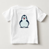 かわいいペンギンベビーTシャツ ベビーTシャツ (裏面)