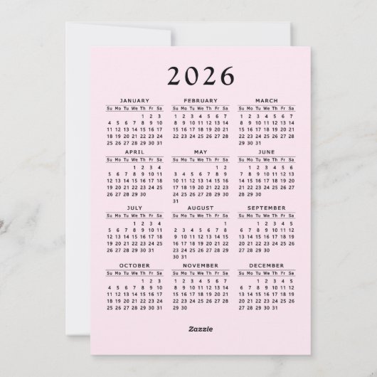 かわいいペンギンメリーファミリー&鮮やかなピンクのクリスマス シーズンカード (裏面)