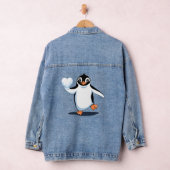 かわいいペンギンラバー デニムジャケット (ハンガー)