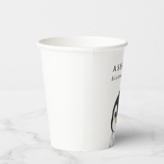 かわいいペンギン冬の赤ちゃんシャワー 紙コップ (右)