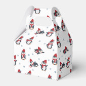 かわいいペンギン冬の鳥の北極動物 フェイバーボックス (裏面サイド)