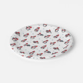 かわいいペンギン冬の鳥の北極動物 ペーパープレート (アングル)