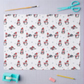 かわいいペンギン冬の鳥の北極動物 薄葉紙 (クラフト)