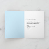 かわいいペンギン卒業カード カード (内部)