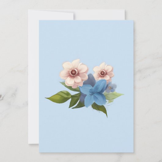 かわいいペンギン名バイリンガル文字スペインの-Eng 招待状 (裏面)