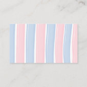 かわいいペンギン性別リビールゲームおむつラッフルカード エンクロージャーカード (裏面)