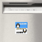 かわいいペンギン清潔/汚い食洗機磁石 マグネット (インサイチュ (食洗機))