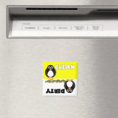 かわいいペンギン清潔/汚い食洗機磁石 マグネット (インサイチュ (食洗機))