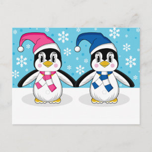 かわいいペンギン葉書き2 ポストカード
