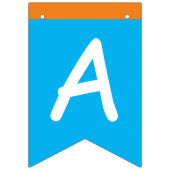 かわいいペンギン誕生日バンティングフラグ/バナー バンティングフラッグ (第2の旗)