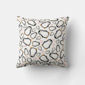 かわいいペンギン赤ちゃんシャワーブルーボーイ クッション (裏面)