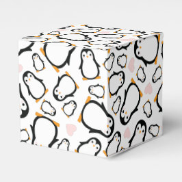 かわいいペンギン赤ちゃんシャワーブルーボーイ フェイバーボックス