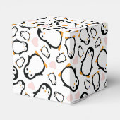 かわいいペンギン赤ちゃんシャワーブルーボーイ フェイバーボックス (裏面サイド)