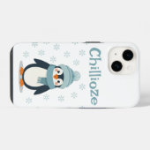かわいいペンギン電話ケース – Chilliozeかわいい冬 iPhoneケース (裏面横)